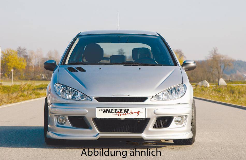 Paraurti Rieger Peugeot 206 con branchie laterali e lavafari