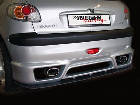 Lama DTM post Peugeot 206 per sottoparaurti Rieger 00052207+52209