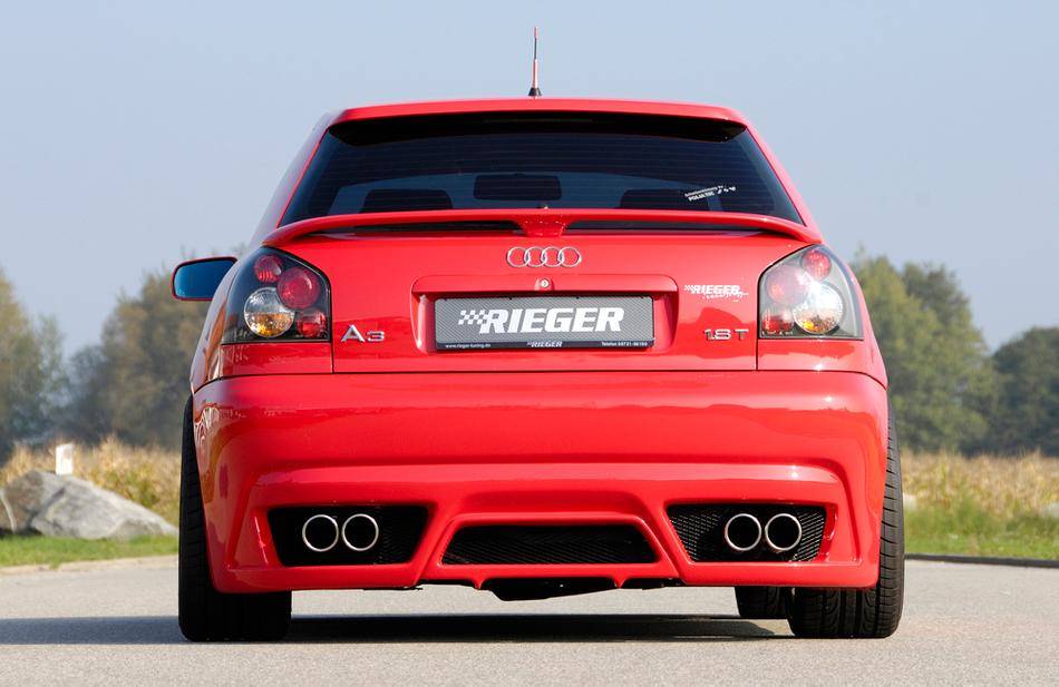 Paraurti post Rieger A3 8L per 4 terminali duplex no PDC no quattro