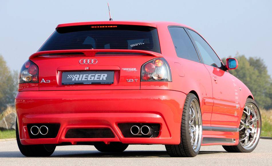 Paraurti post Rieger A3 8L per 4 terminali duplex no PDC no quattro