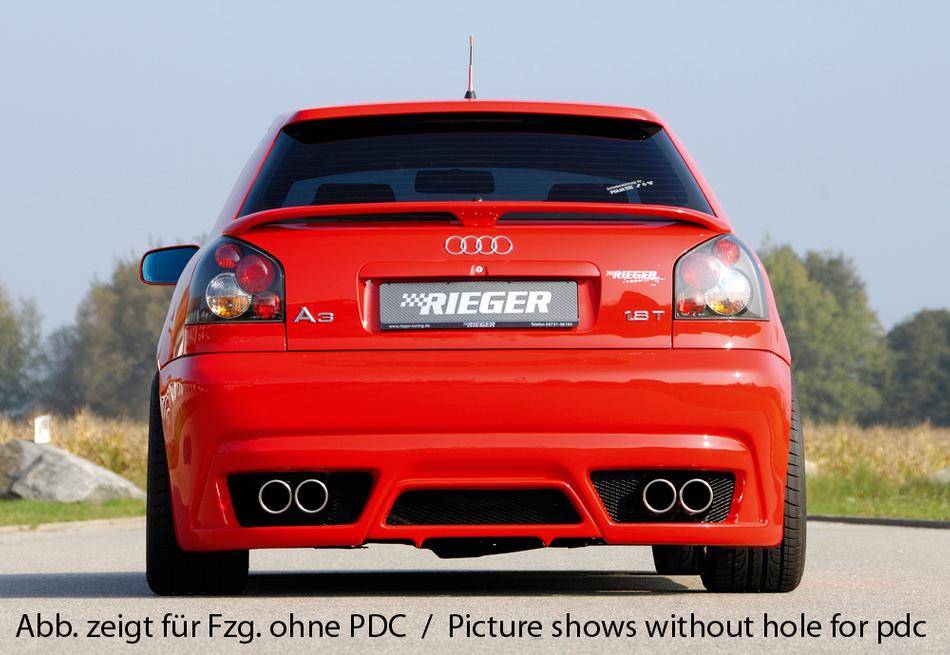 Paraurti post Rieger A3 8L per 4 terminali duplex con PDC no quattro