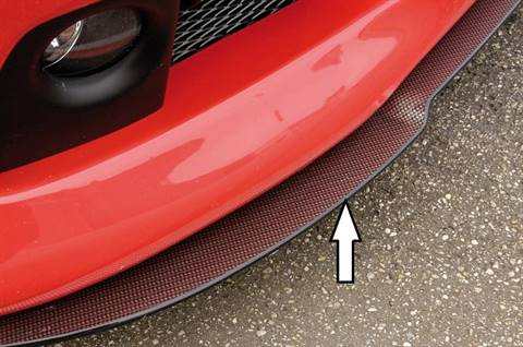 Lama anteriore A3+S3 8L per paraurti Rieger S3 Look carbonlook