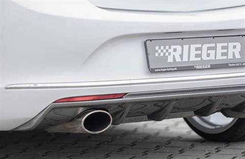 Diffusore Rieger Astra J 5 porte dal'12 carbonl terminale SX 140X90