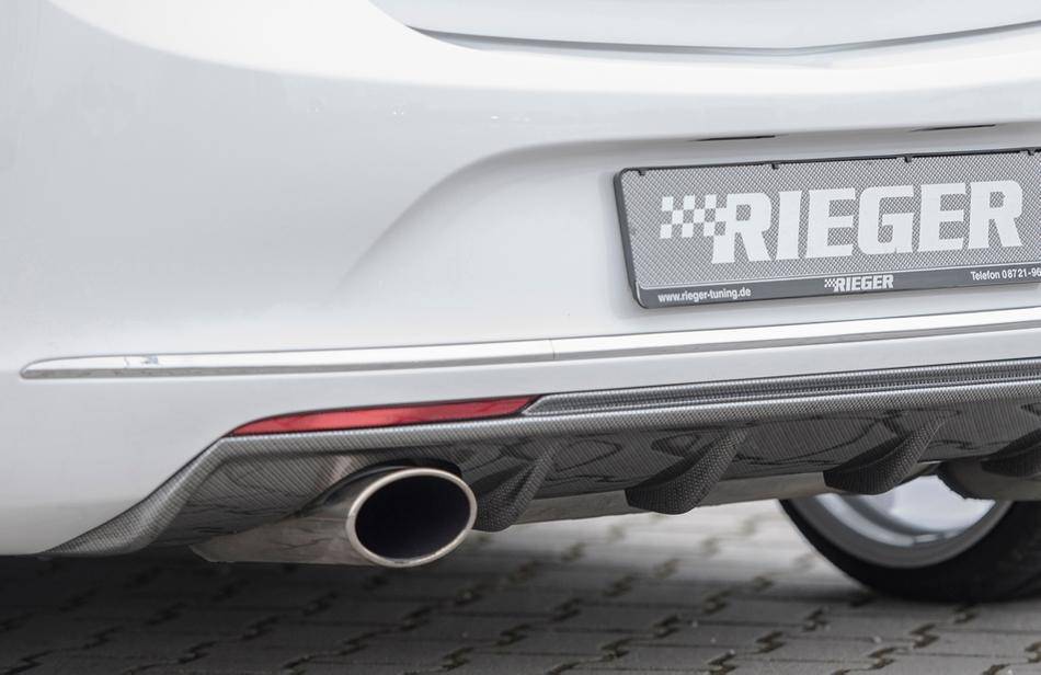Diffusore Rieger Astra J 5 porte dal'12 carbonl terminale SX 140X90