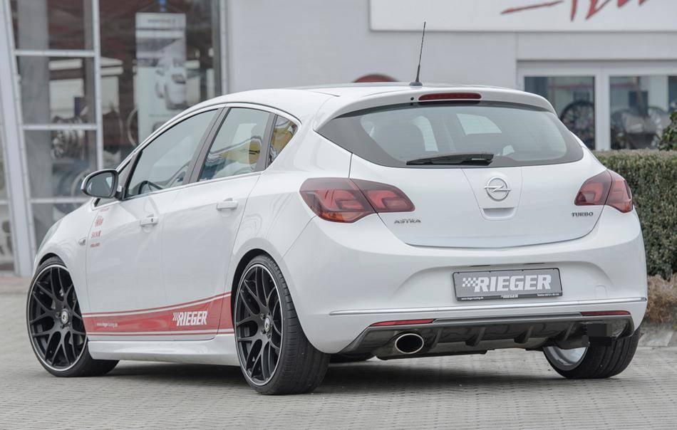 Diffusore Rieger Astra J 5 porte dal'12 carbonl terminale SX 140X90