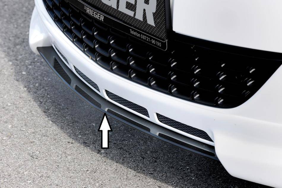 Lama DTM centrale Rieger Astra J per sottoparaurti 51311 carbonlook