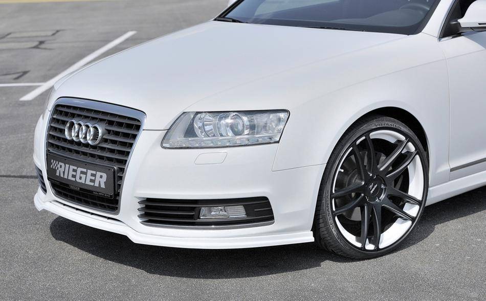 Sottoparaurti anteriore Rieger A6 4Fdal '09 senza S-Line ABS grezzo