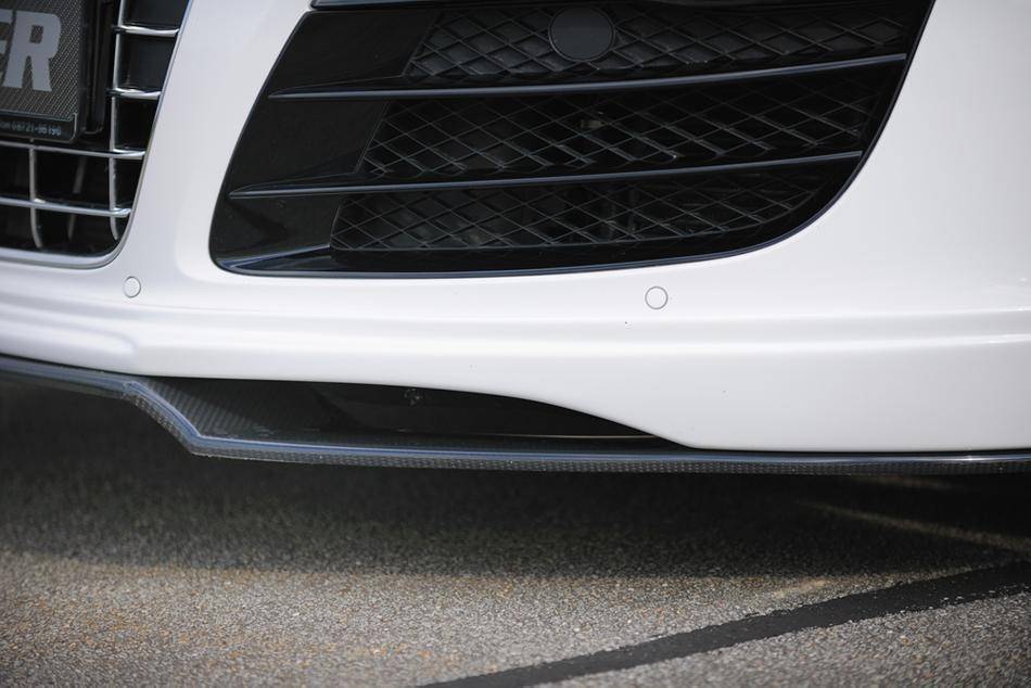 Lama ant. sagomata carbonio Audi R8 per sottoparaurti Rieger 55611