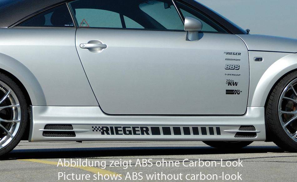 Sottoporta SX Audi TT 8N C/condotto+prese aria carbonlook