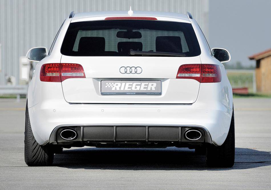 Diffusore Rieger A6 4F dal'09 senza S-Line carbonlook termin. 140X90