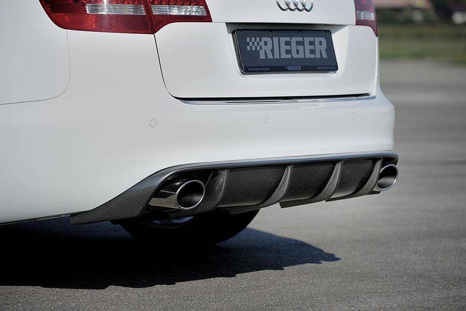 Diffusore Rieger A6 4F dal'09 senza S-Line carbonlook termin. 140X90