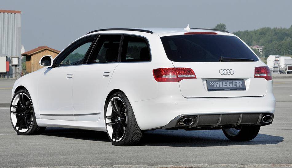 Diffusore Rieger A6 4F dal'09 senza S-Line carbonlook termin. 140X90