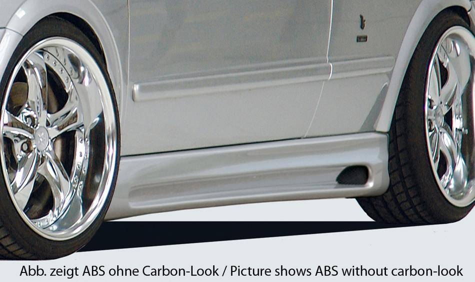 sottoporta sx.carbonlook Rieger ASTRA G Coupe/Cabrio