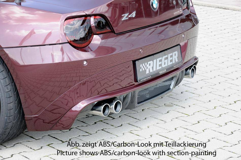Sottoparaurti Rieger BMW Z4 fino'05 marm.duplex 4X90 no M Technik