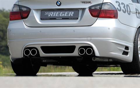 Sottoparaurti Rieger BMW E90/91 terminali duplex 335i Look no M-Tech