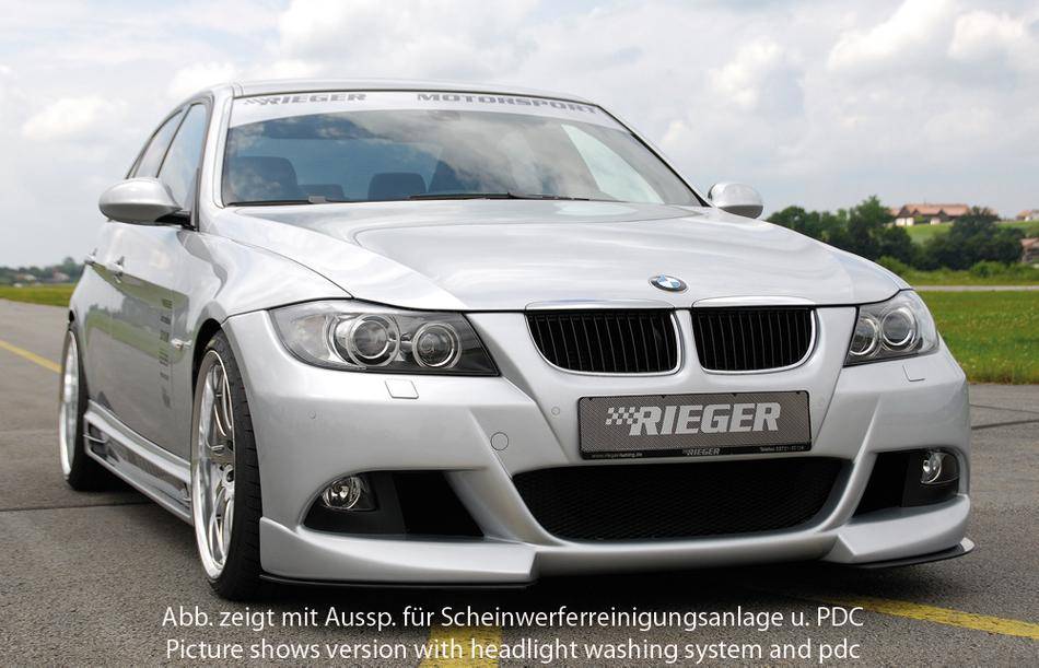 Paraurti Rieger BMW E90/91 fino 08/2008 con lavafari