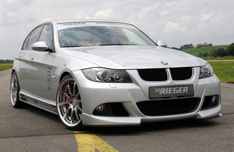 Paraurti Rieger BMW E90/91 fino 08/2008 con PDC + lavafari