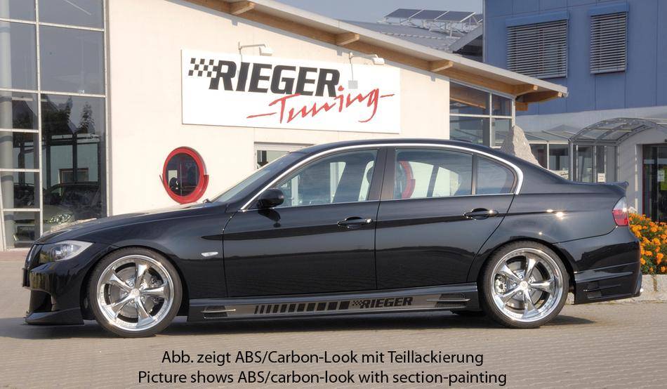 Sottoporta SX Rieger BMW E90/91 escluso M-Technik carbonlook