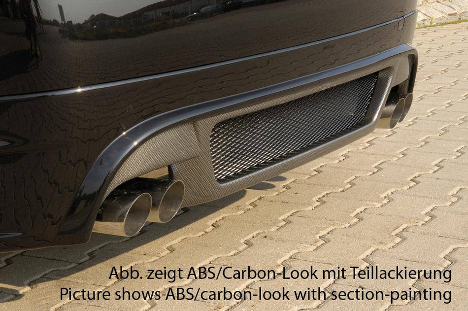 Sottoparaurti Rieger BMW E90/91 carbonlook terminali duplex 4x80