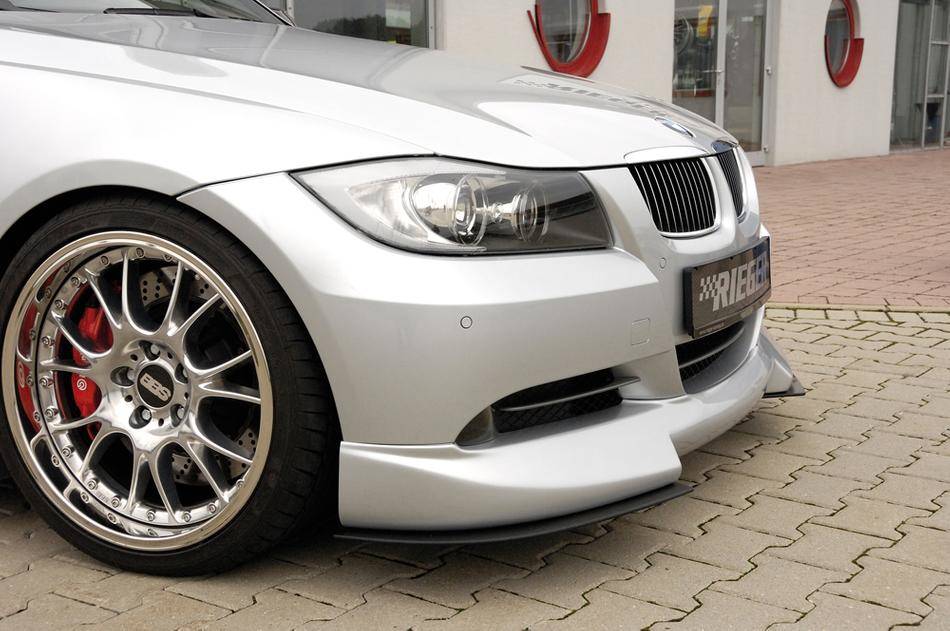 Lama ant in 2 pezzi BMW E90 carbonlook X sottoparaurti Rieger 53400