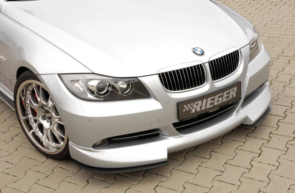 Lama ant in 2 pezzi BMW E90 carbonlook X sottoparaurti Rieger 53400