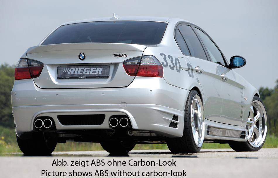 Sottoparaurti Rieger BMW E90/91 carbonlook term. duplex 335i Look