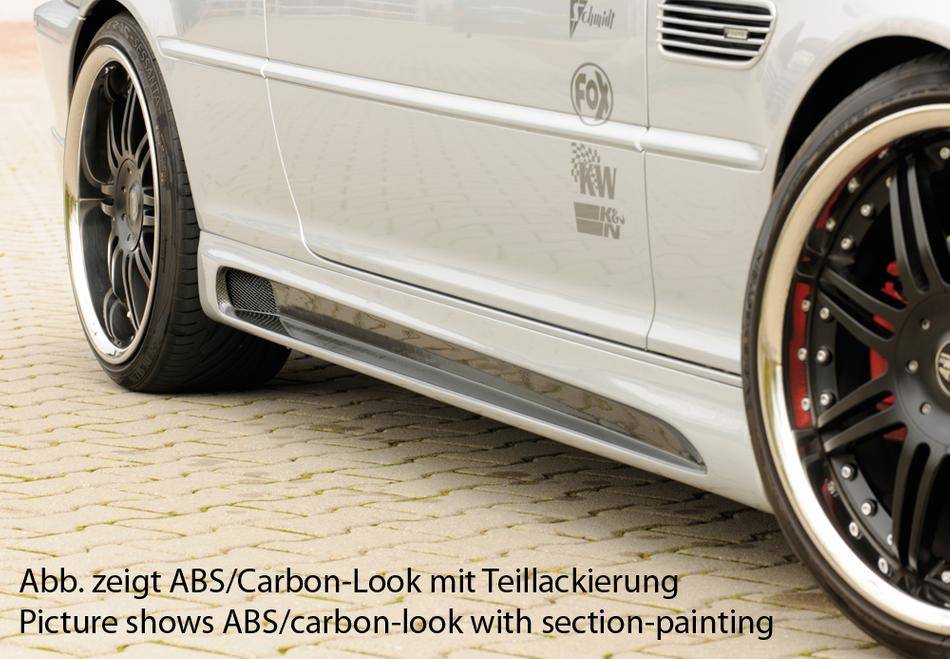 Sottoporta SX Rieger BMW E46 tutti modelli carbonlook 1 presa aria