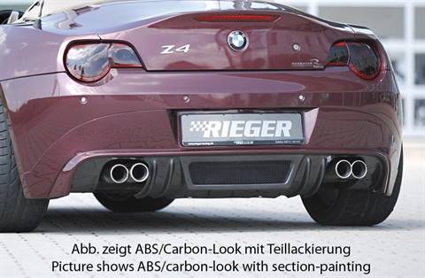 Sottoparaurti Rieger BMW Z4 fino'05 carbonlook terminali duplex 4X76