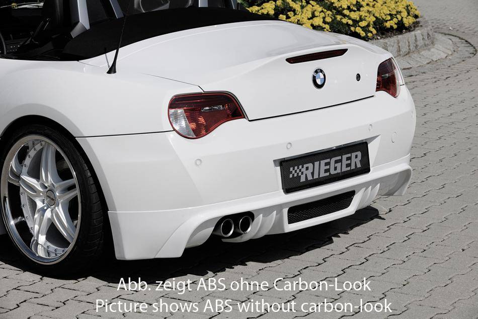 Sottoparaurti Rieger BMW Z4 dal 2005carbonlook terminali SX 2X76