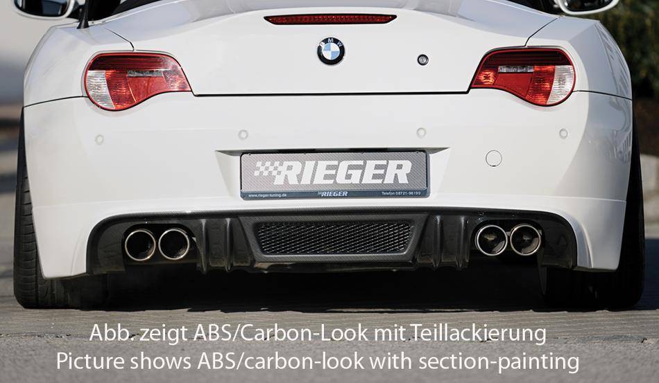 Sottoparaurti Rieger BMW Z4 dal 2005carbonlook terminali duplex 4X76