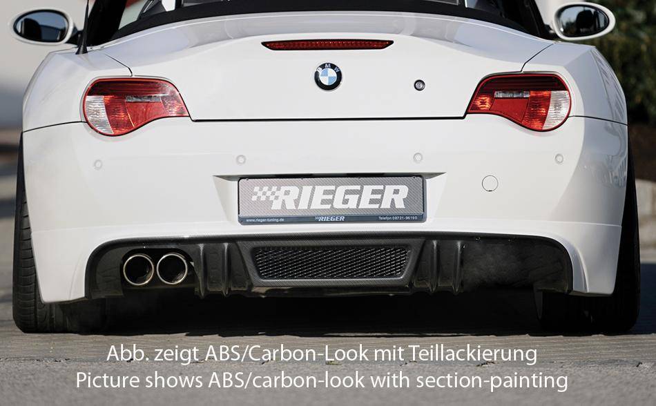 Sottoparaurti Rieger BMW Z4 dal 2005carbonlook terminali SX 2X90