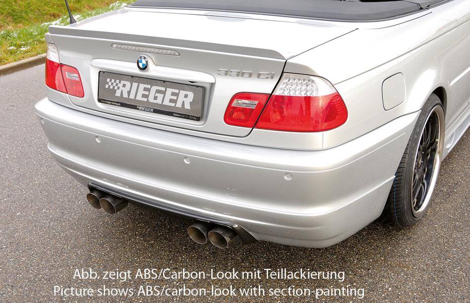 Sottoparaurti Rieger M3-Look E46 Coupe'/Cabrio con M-Technik