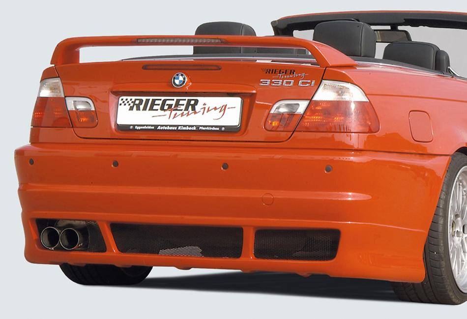 Paraurti post Rieger BMW E46 Coupe/Cabrio/Berlina con PDC fino 2002