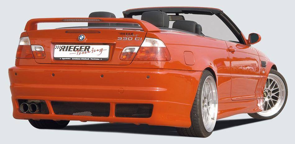 Paraurti post Rieger BMW E46 Coupe/Cabrio/Berlina con PDC fino 2002