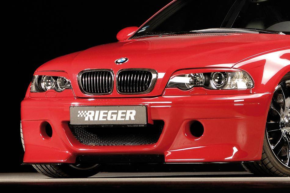 BMW M3 E46 paraurti Rieger CS-Look decadono fendinebbia solo M3