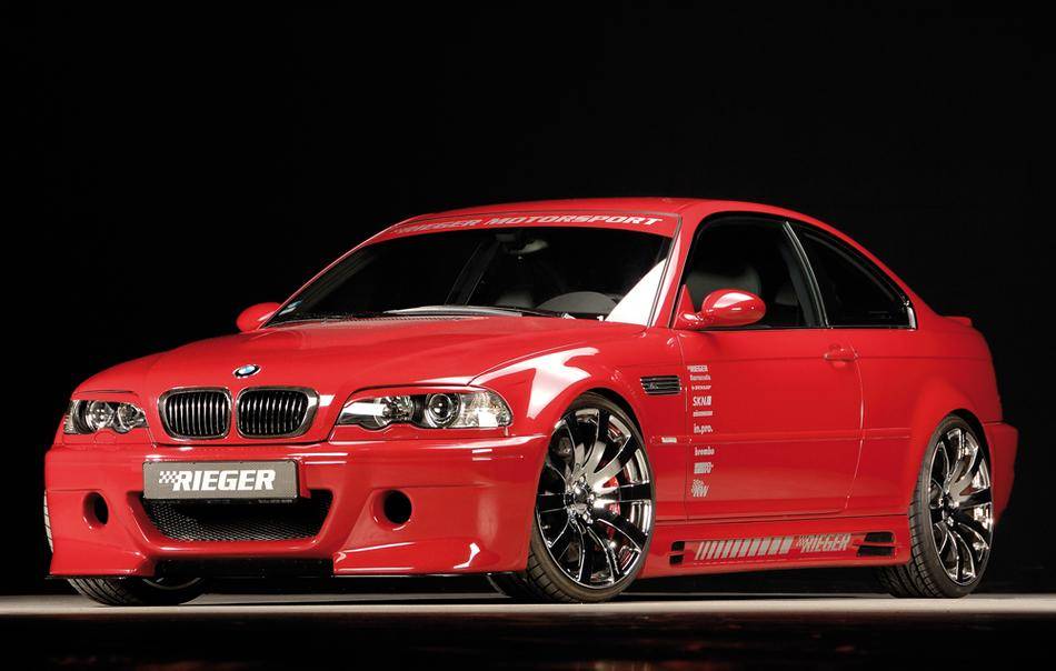 BMW M3 E46 paraurti Rieger CS-Look decadono fendinebbia solo M3