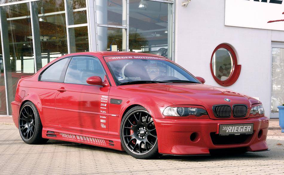 BMW M3 E46 paraurti Rieger CS-Look decadono fendinebbia solo M3