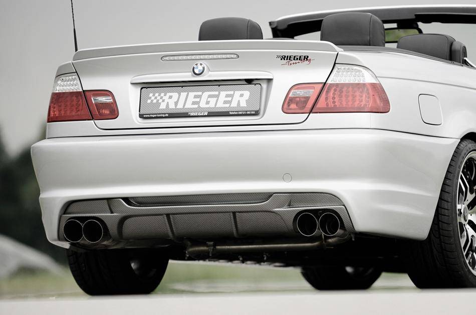 Paraurti post Rieger BMW E46 Coupe/Cabrio/Berlina senza PDC fino '02