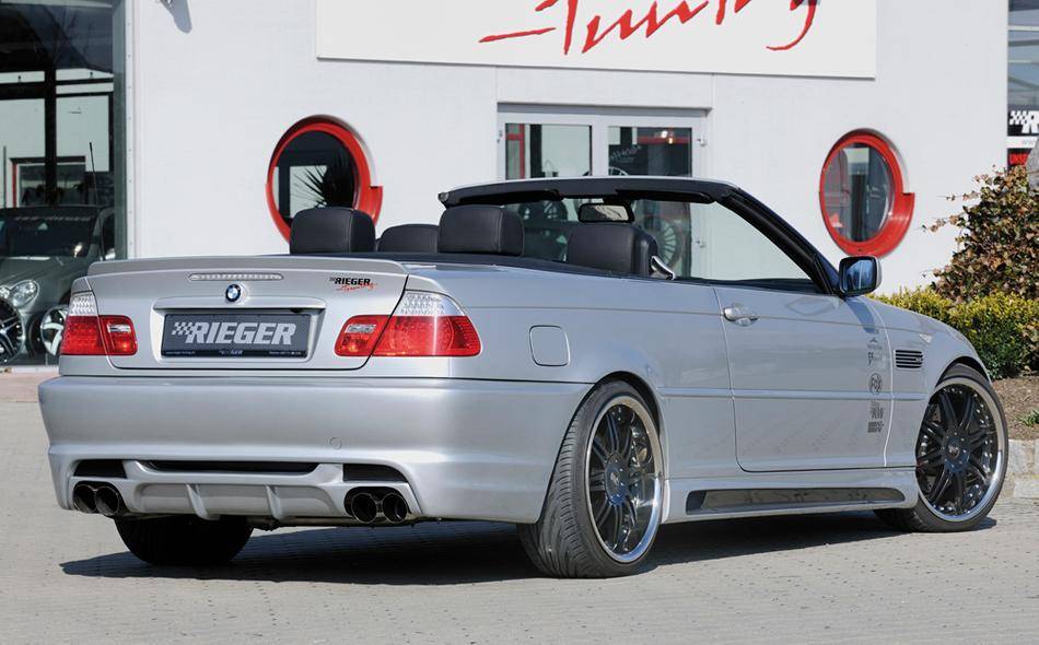 Inserto post BMW E46 per paraurti Rieger 50248-50252 term.duplex 90