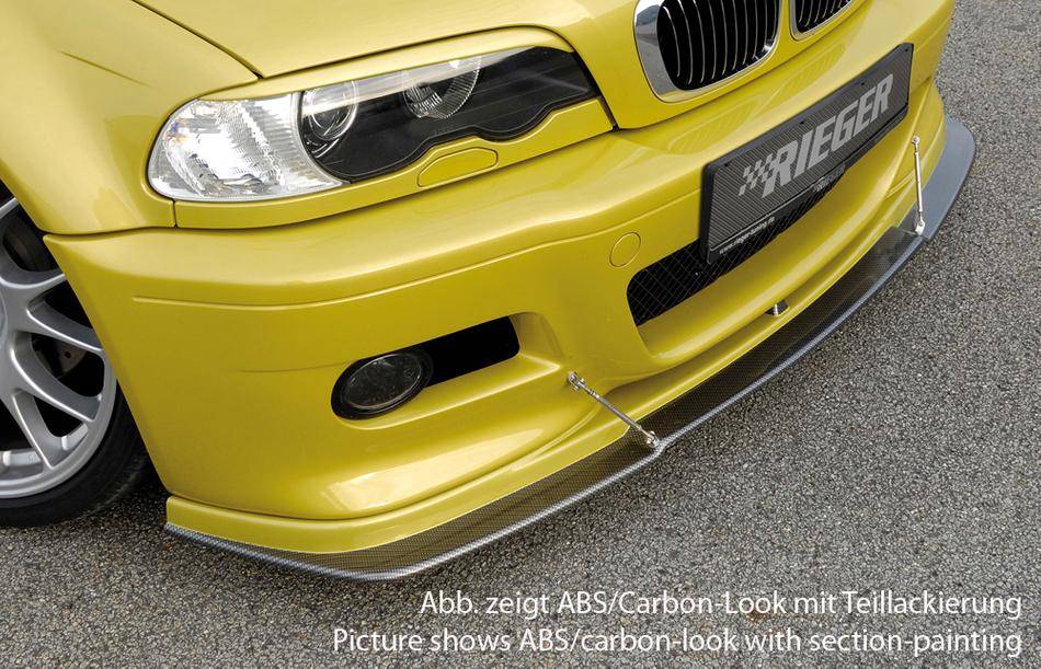 BMW M3 E46 sottoparaurti Rieger solo M3 carbonlook