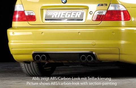 BMW M3 E46 inserto paraurti post Rieger carbonlook