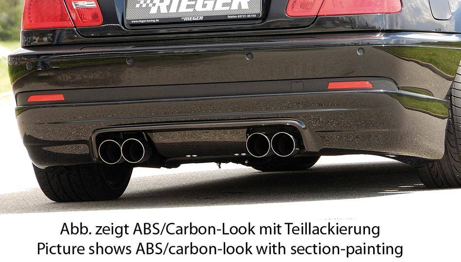 Sottoparaurti Rieger M3-Look BMW E46 Coupe carbonlook dal' no M-Tech