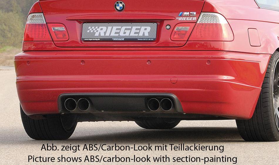 BMW M3 E46 sottoparaurti post Rieger carbonlook