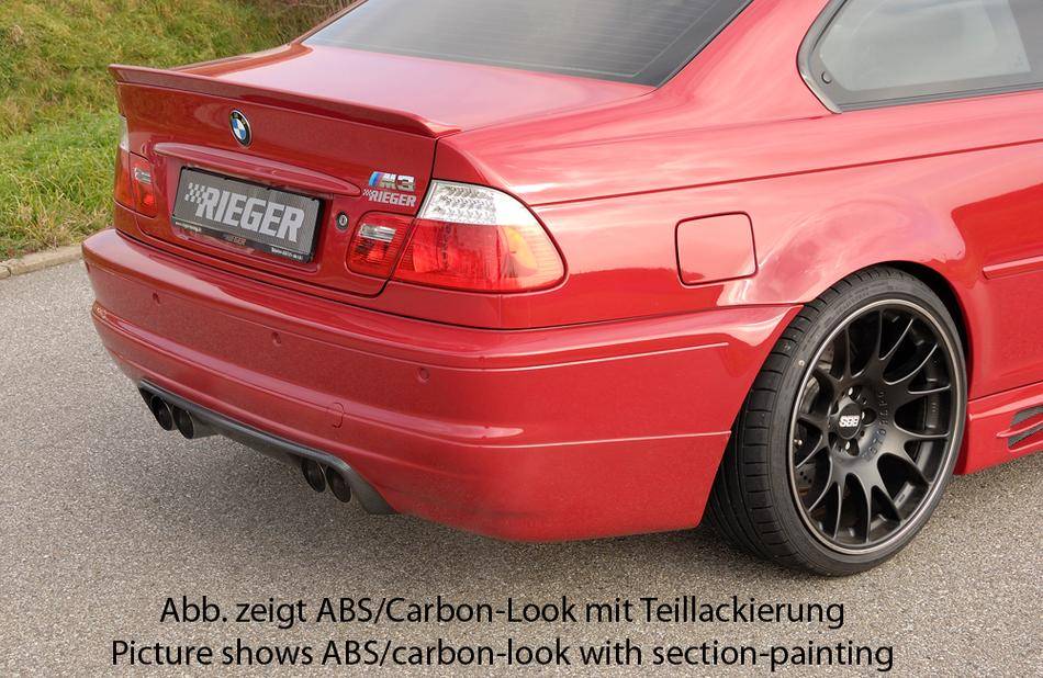 BMW M3 E46 sottoparaurti post Rieger carbonlook