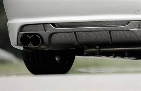 Inserto post E46 carbonlook per paraurti 50248-50252 term.doppio SX
