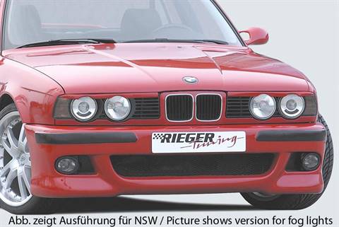 Paraurti Rieger BMW E34 Look E39 senza fendinebbia
