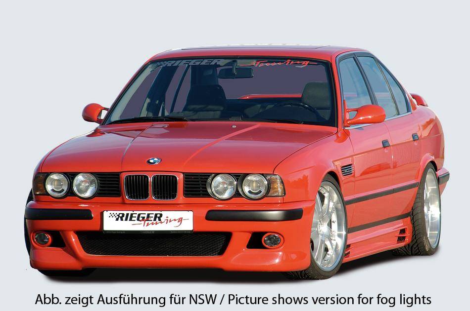 Paraurti Rieger BMW E34 Look E39 senza fendinebbia