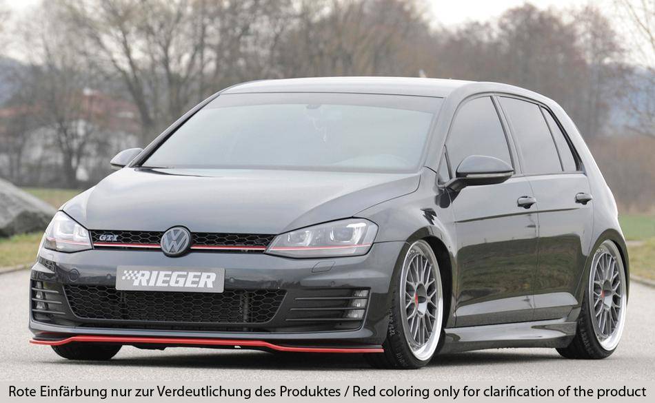 Lama anteriore per paraurti originale Golf 7 GTI/GTD Rieger fino-16