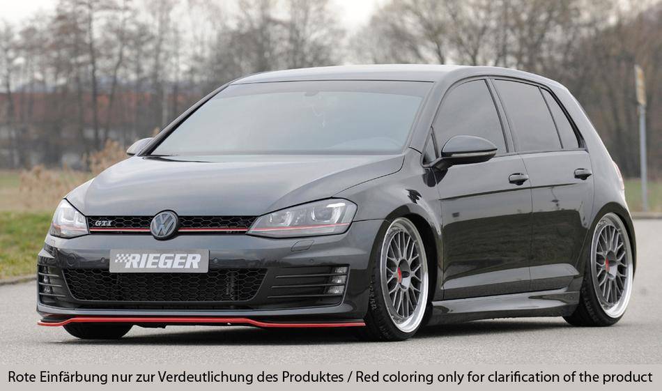 Lama anteriore per paraurti originale Golf 7 GTI/GTD Rieger fino-16