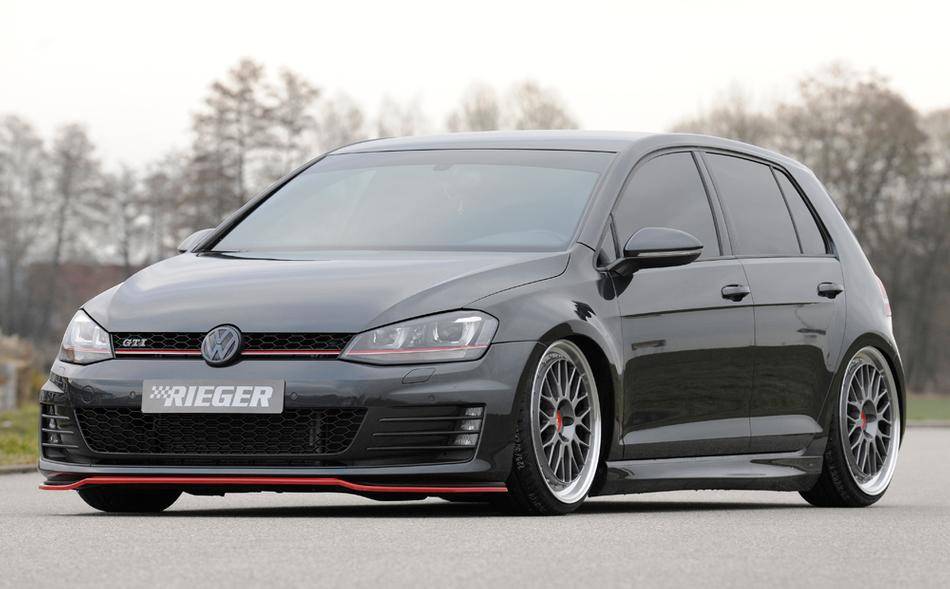 Lama anteriore per paraurti originale Golf 7 GTI/GTD Rieger fino-16